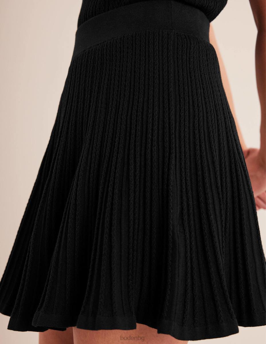 облекло Boden плетена пола тип pointelle черен Жени LL681703