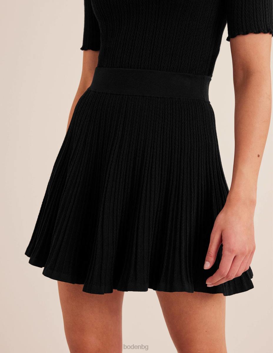 облекло Boden плетена пола тип pointelle черен Жени LL681703