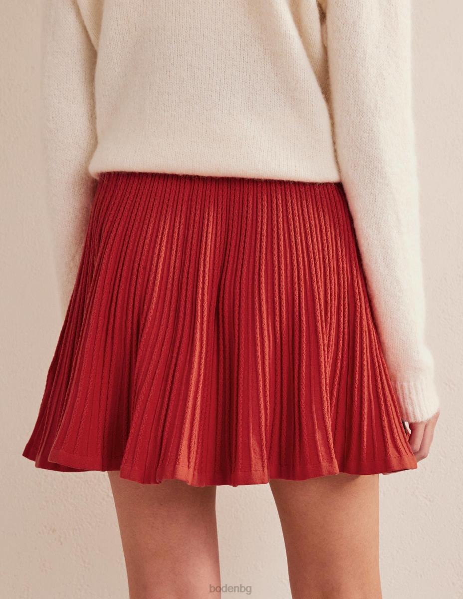 облекло Boden плетена пола тип pointelle домат Жени LL681814