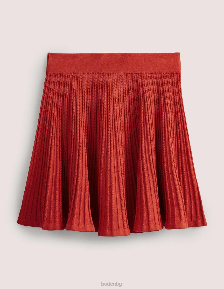 облекло Boden плетена пола тип pointelle домат Жени LL681814