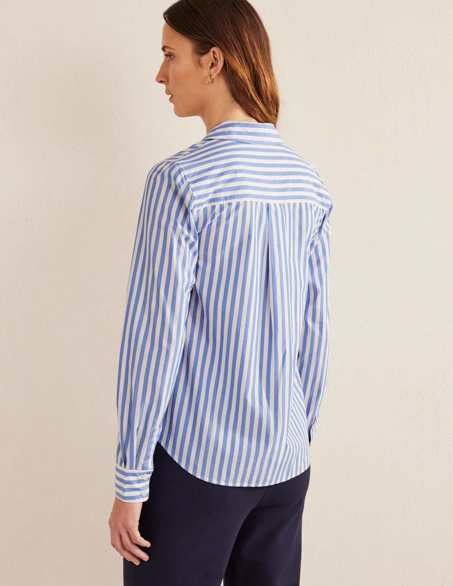 облекло Boden права памучна риза ивица гроздов зюмбюл Жени LL681041