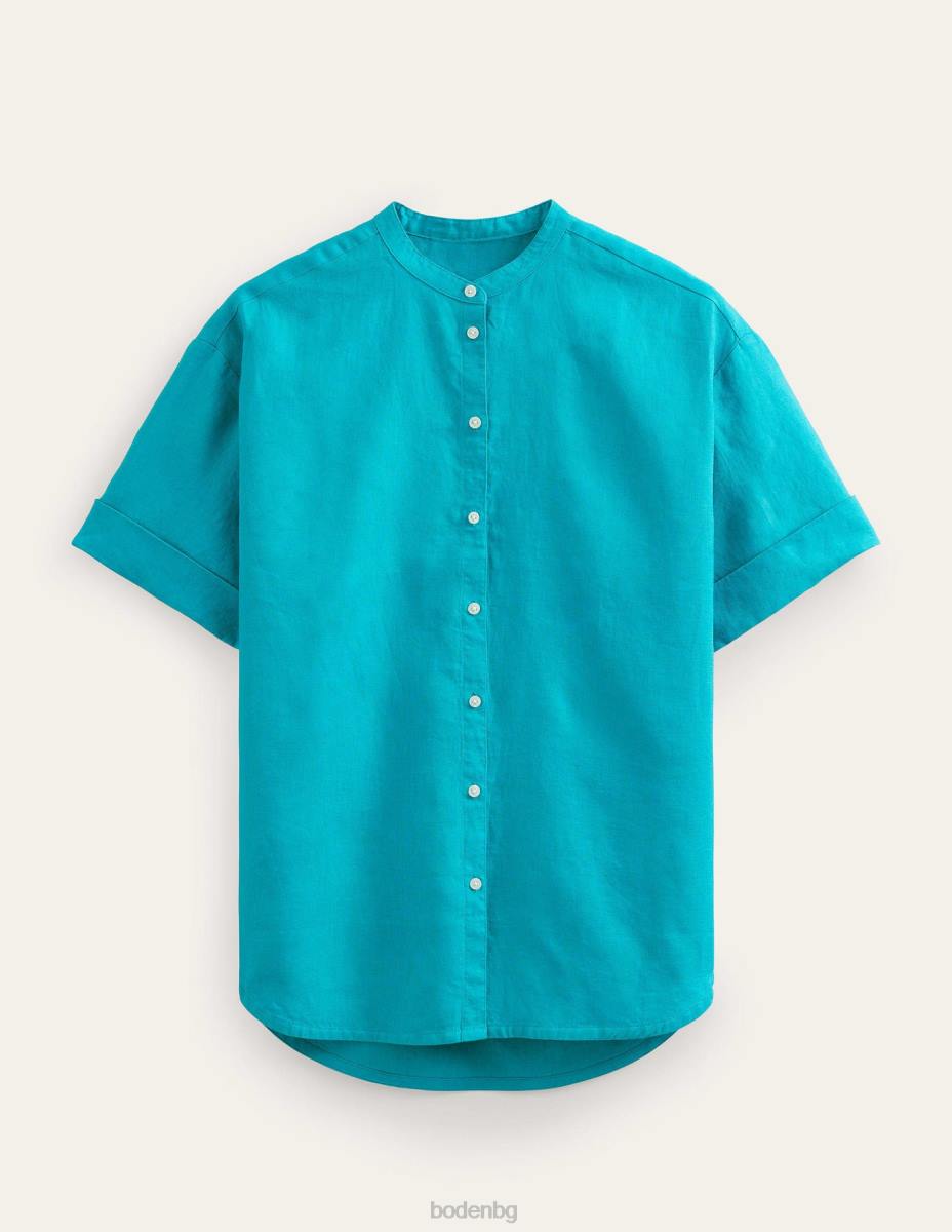 облекло Boden ленена риза с кимоно ръкав скъпоценен камък Жени LL681127