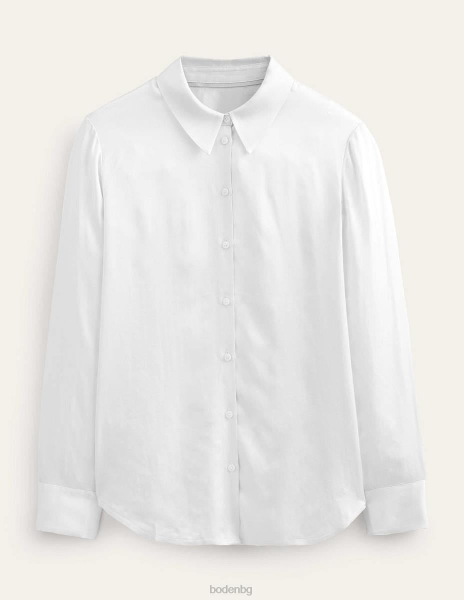 облекло Boden спокойна сатенена риза изпарено сиво Жени LL681555