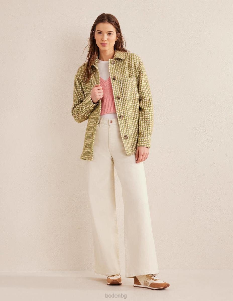 облекло Boden тениска със спокойна текстура розова и зелена хрътка зъби Жени LL681606