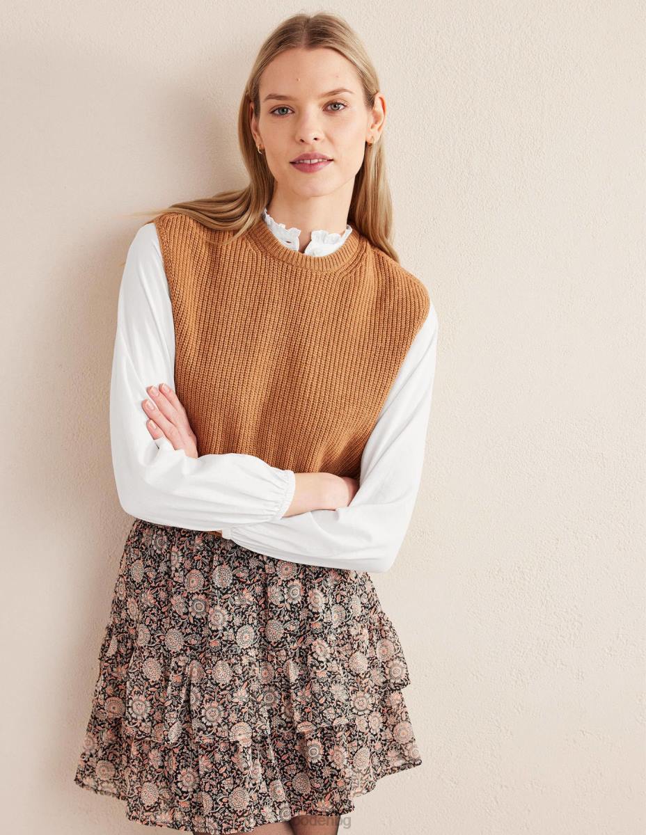 облекло Boden ежедневна памучна риза бяло Жени LL681623