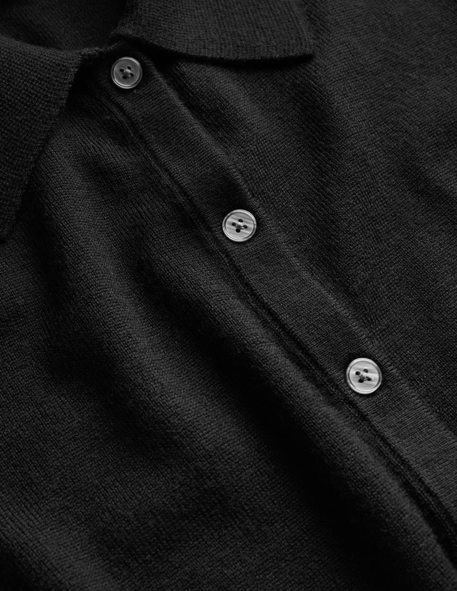 облекло Boden риза с маншети с мериносови детайли черен Жени LL681753