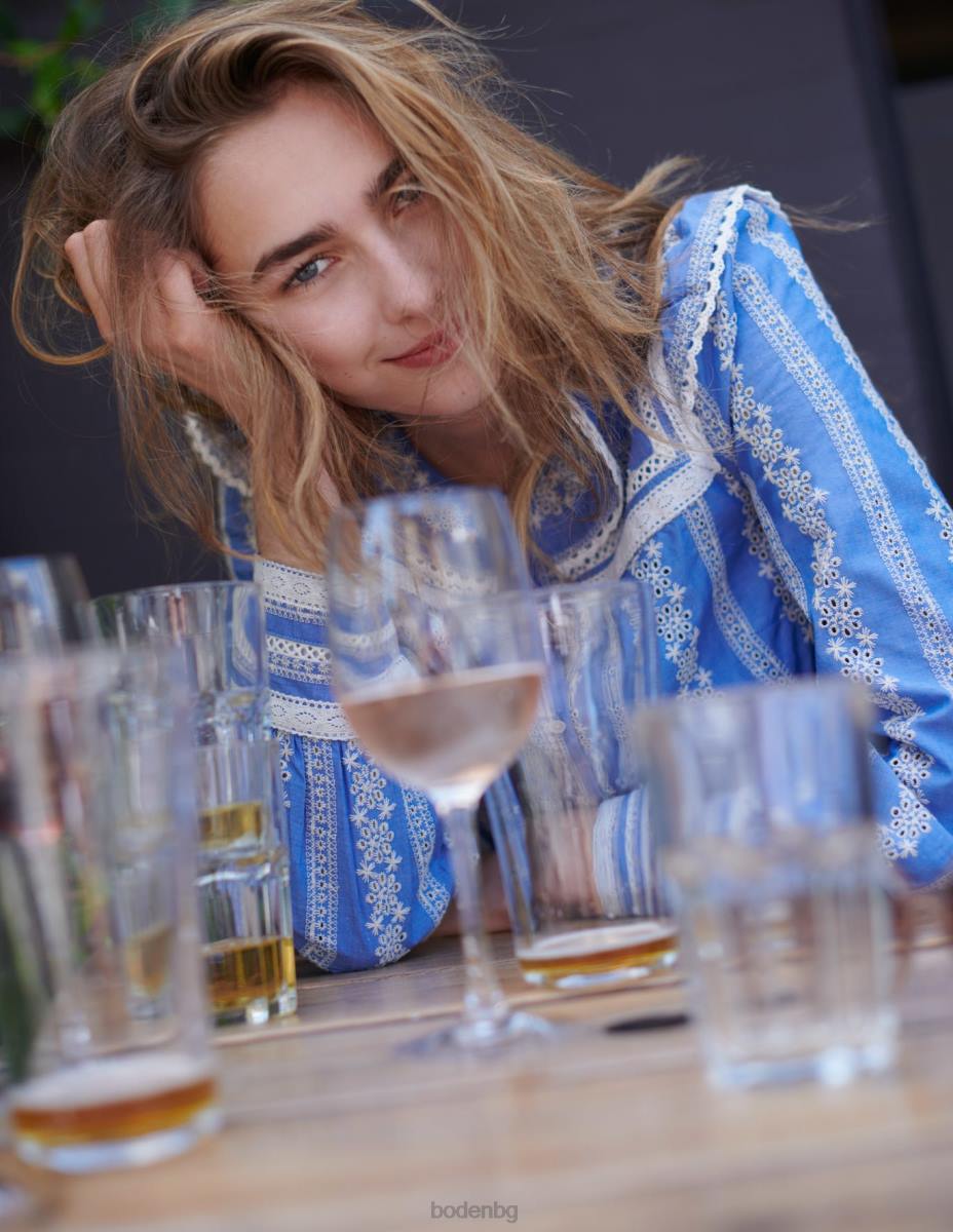 облекло Boden блуза с тапицерия на една кука шамбре Жени LL681956