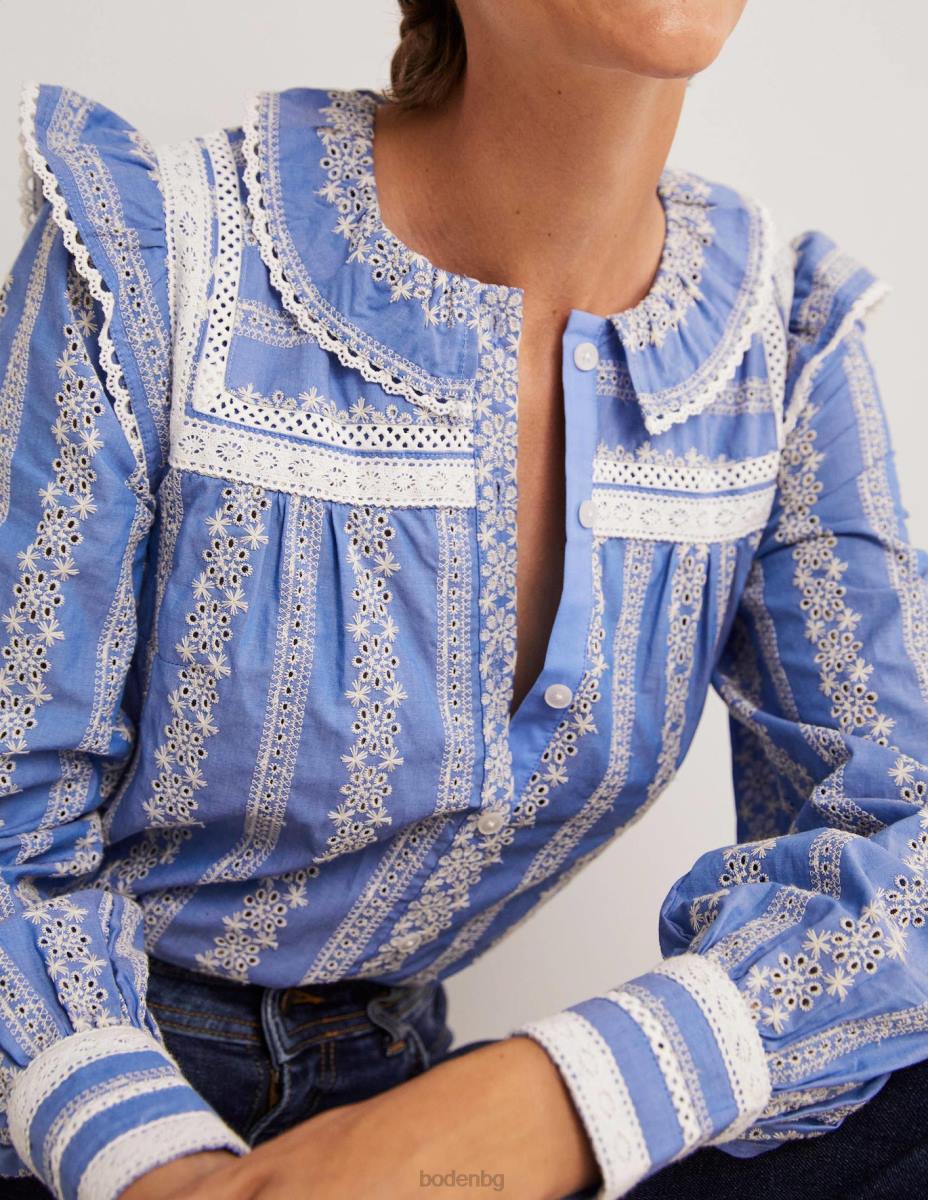 облекло Boden блуза с тапицерия на една кука шамбре Жени LL681956