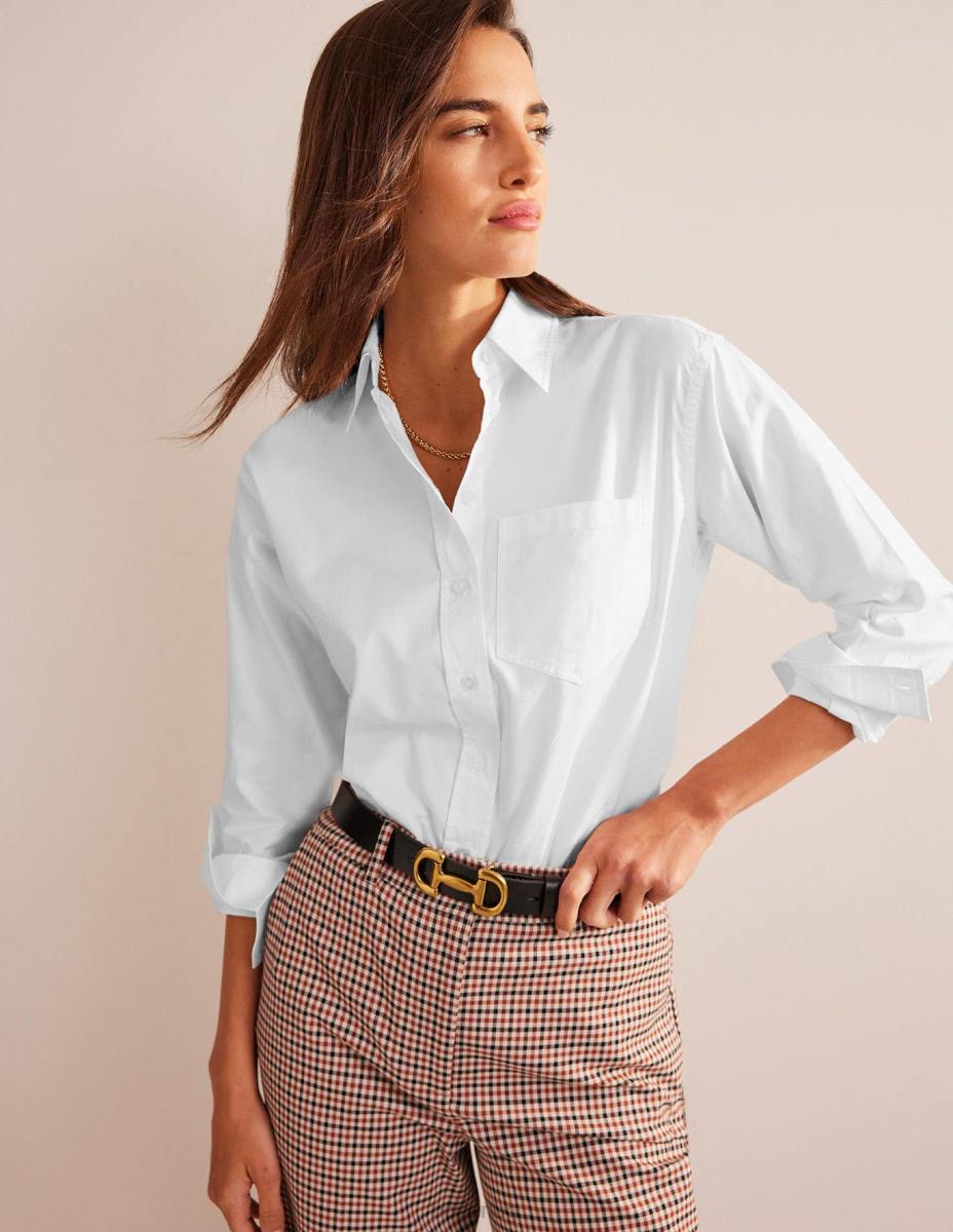 облекло Boden памучна риза connie бяло Жени LL68314