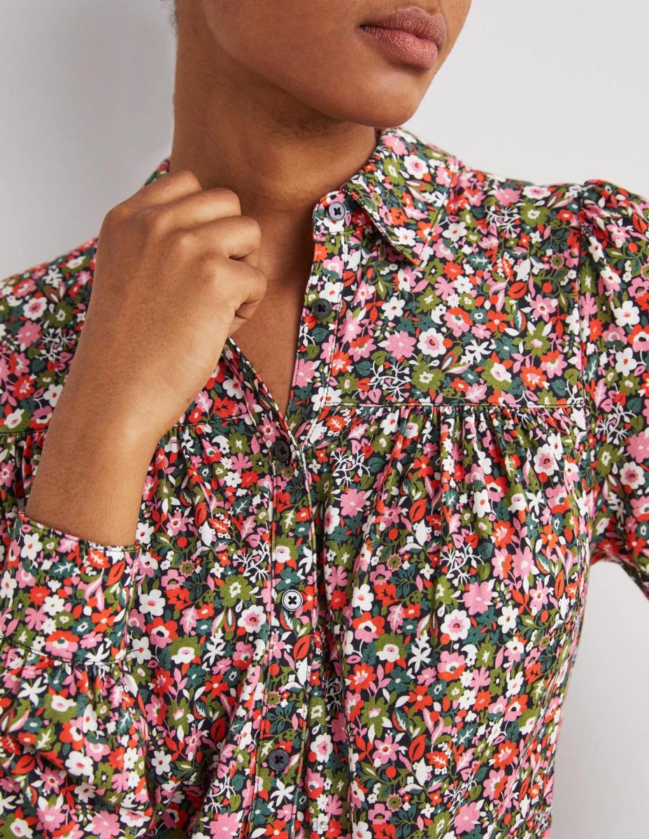 облекло Boden риза с набрани детайли мулти & floret поляна Жени LL682395