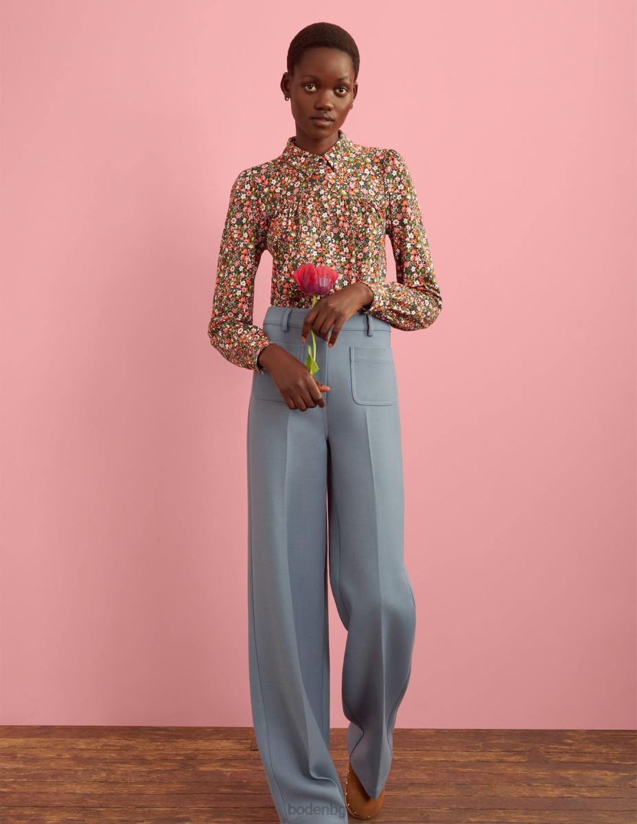 облекло Boden риза с набрани детайли мулти & floret поляна Жени LL682395