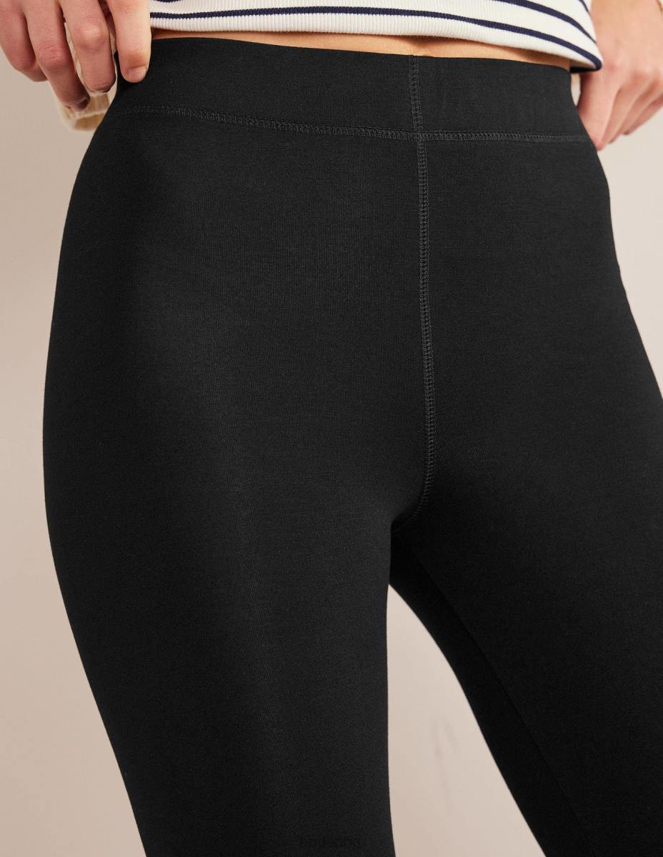 облекло Boden клинове от трико с висока талия черен Жени LL68683