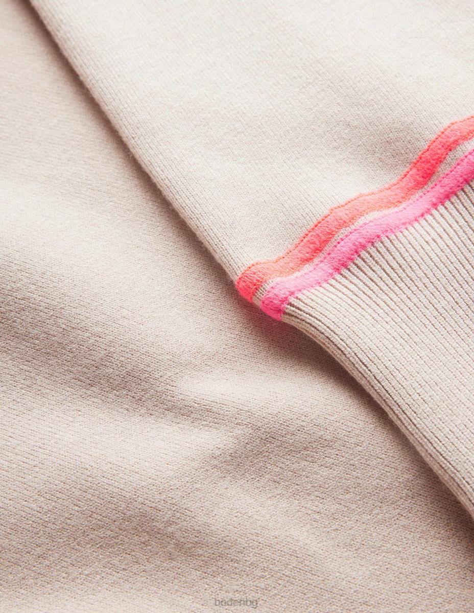 облекло Boden плетен суичър чинчила меланж Жени LL681377