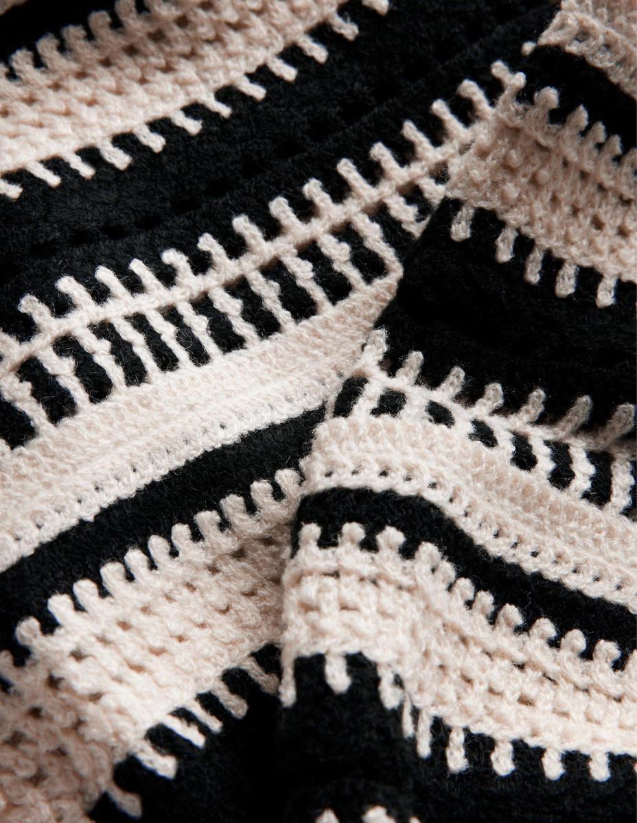 облекло Boden плетен суичър овесена каша мергел и ръкав за плетене на една кука Жени LL681635