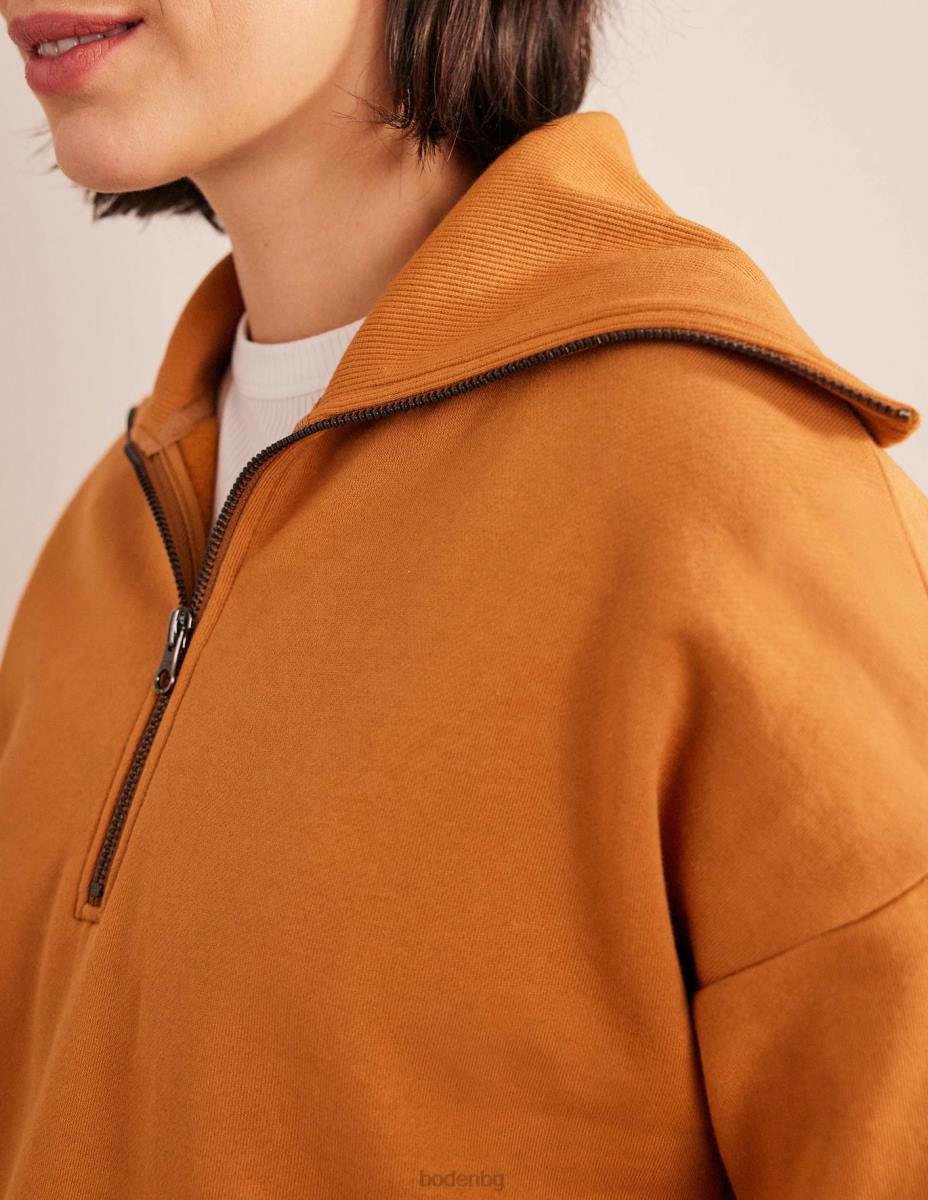 облекло Boden суичър с цип с фуниевидно деколте плюшено мече Жени LL681795