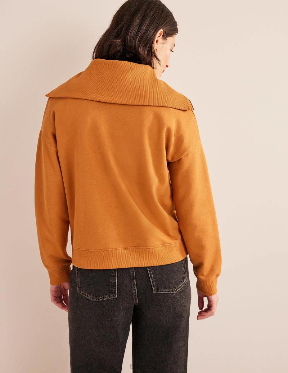 облекло Boden суичър с цип с фуниевидно деколте плюшено мече Жени LL681795