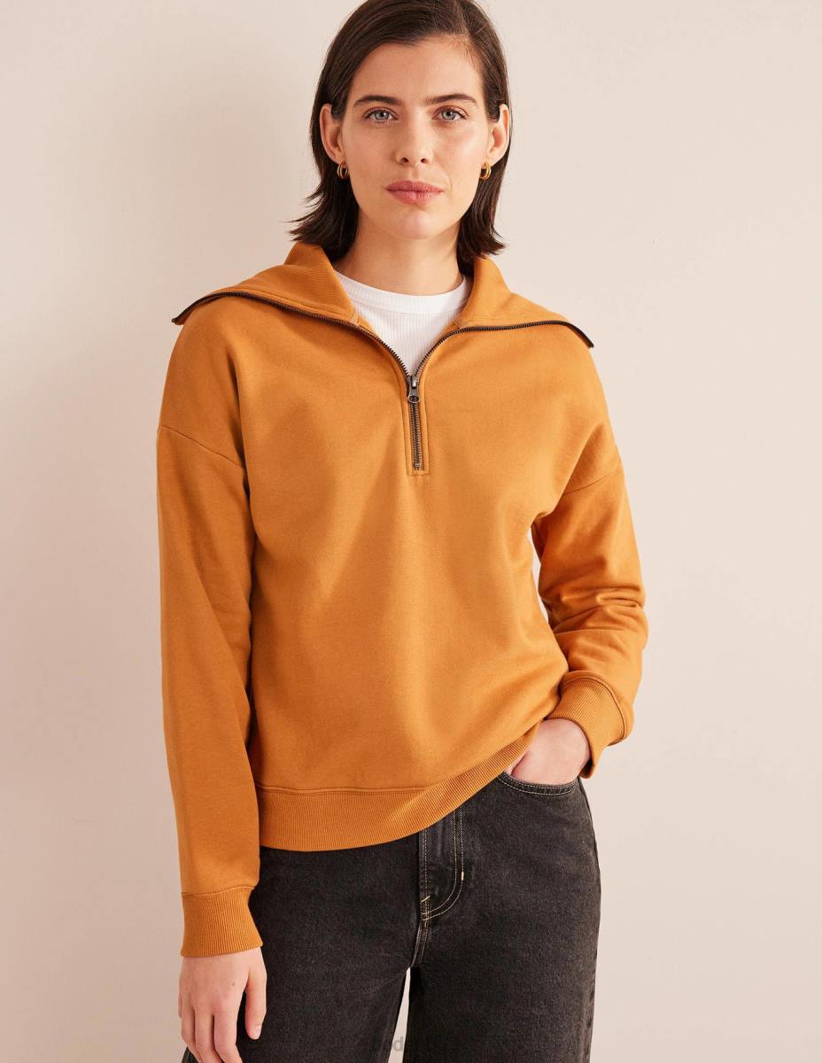 облекло Boden суичър с цип с фуниевидно деколте плюшено мече Жени LL681795