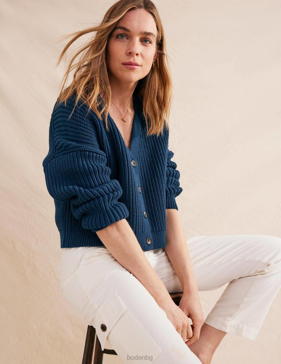 облекло Boden голяма рипсена жилетка военноморски флот Жени LL681141