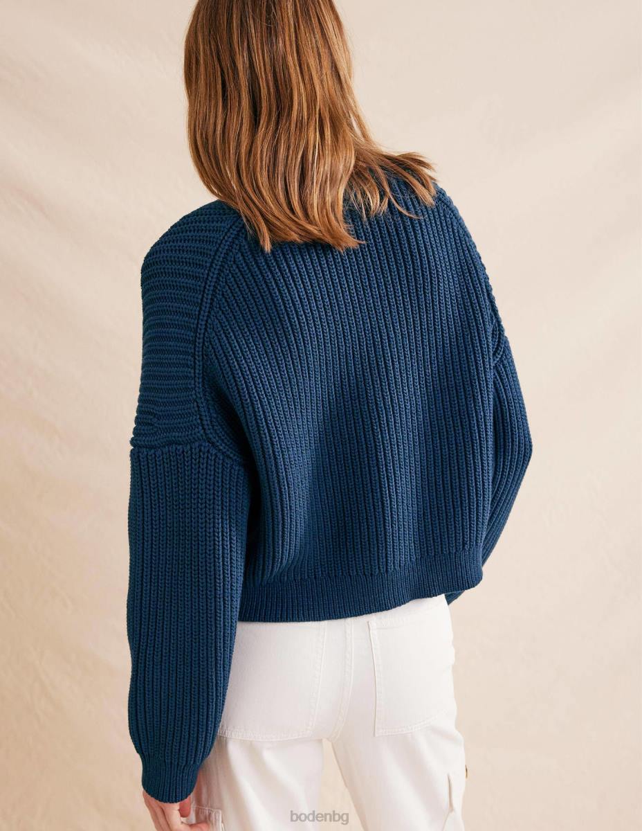 облекло Boden голяма рипсена жилетка военноморски флот Жени LL681141