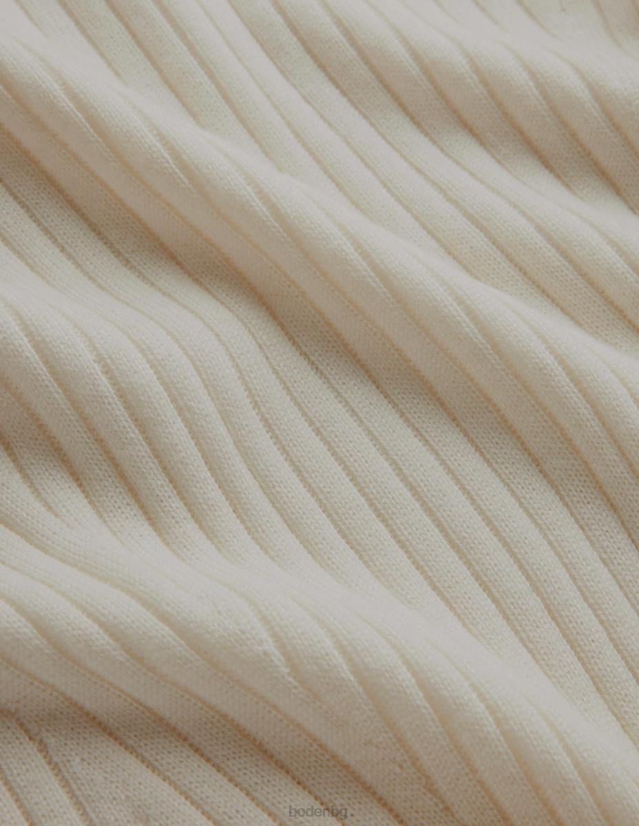 облекло Boden оребрен мериносов пуловер черупка от писаччио Жени LL681153