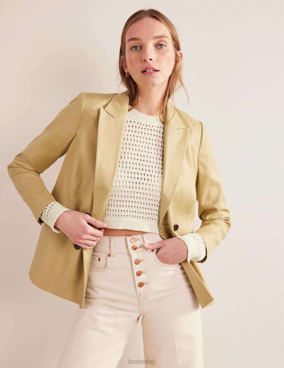 облекло Boden изрязан джъмпер с плетене на една кука топла слонова кост Жени LL681166