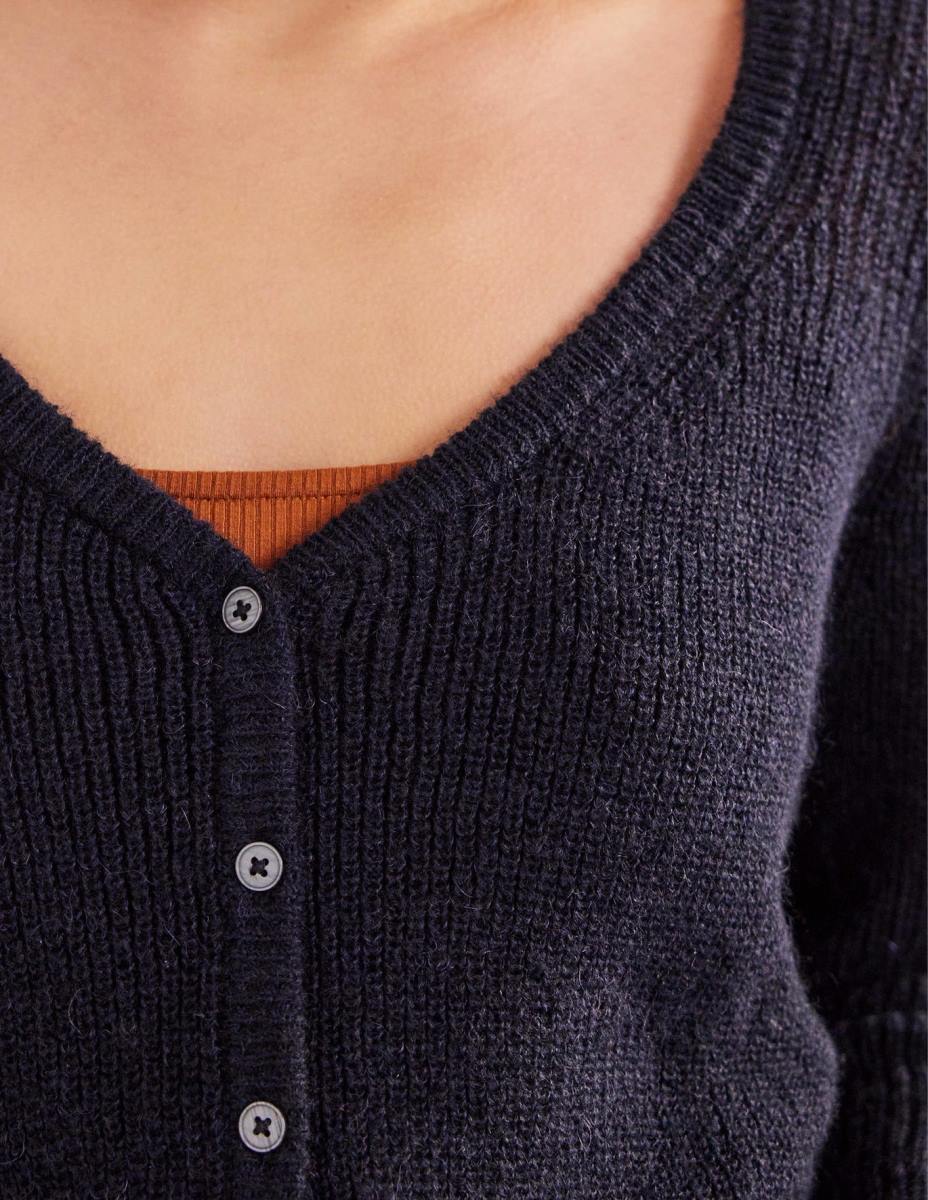 облекло Boden пухкава съкратена жилетка военноморски флот Жени LL681177