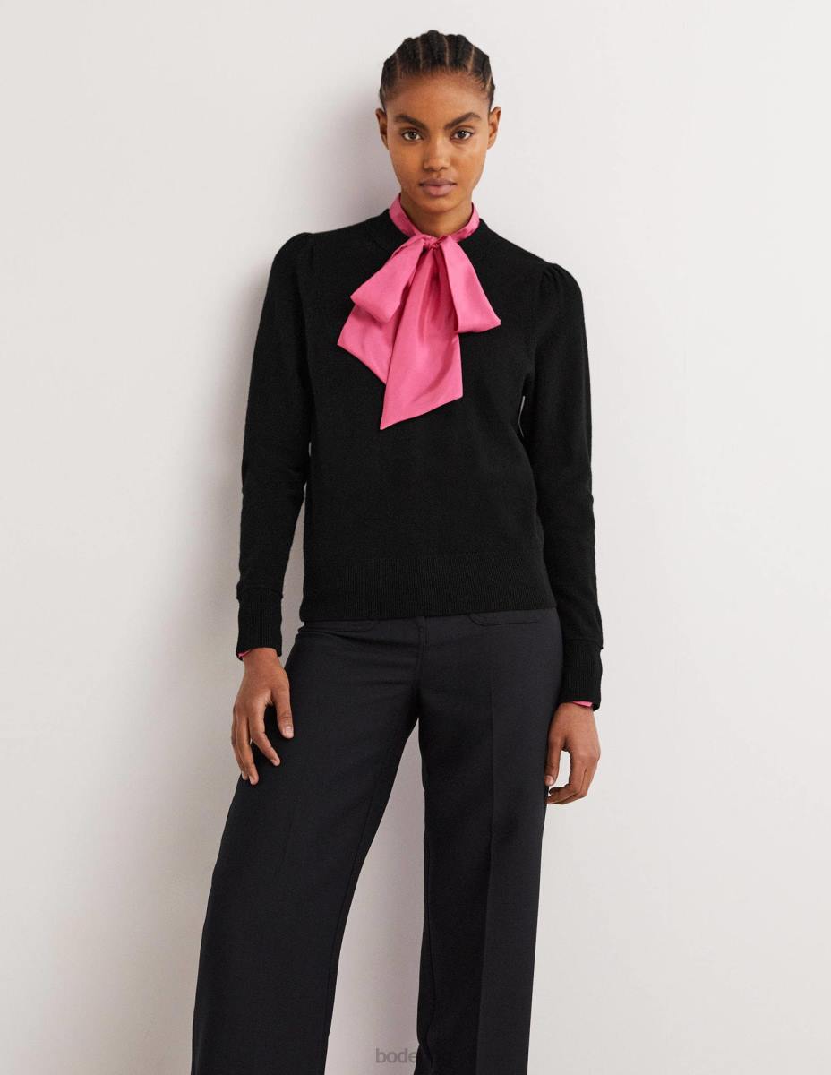 облекло Boden пуф кашмирен пуф през рамо черен Жени LL681330