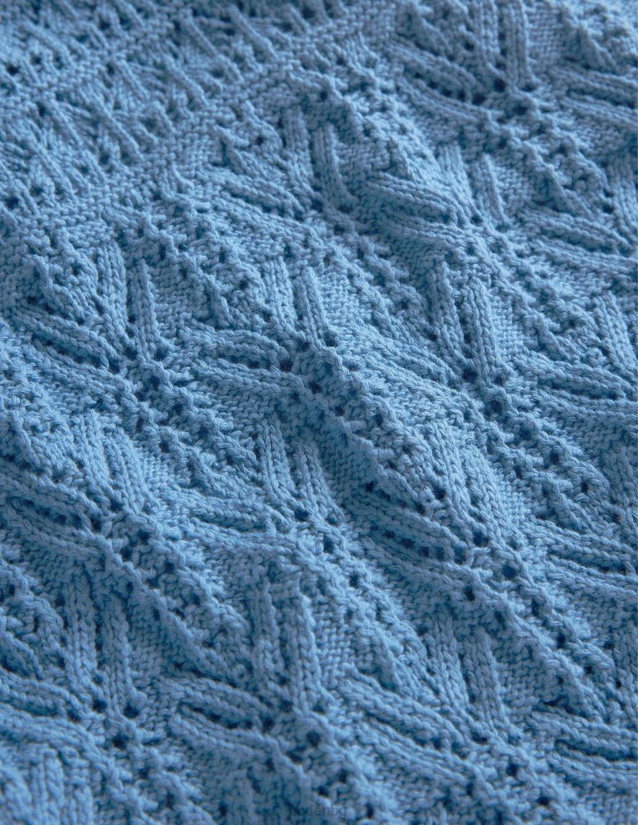 облекло Boden памучен пуансон порцеланово синьо Жени LL681342