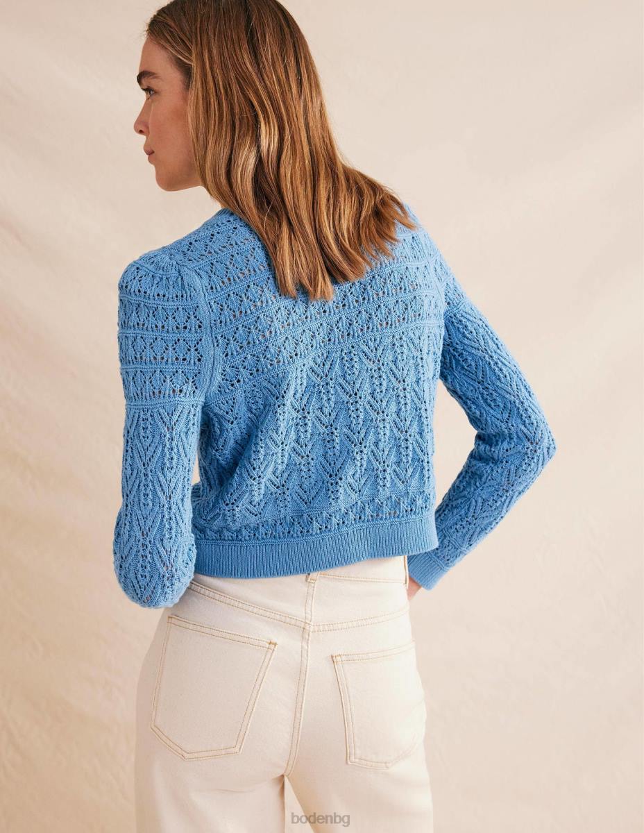 облекло Boden памучен пуансон порцеланово синьо Жени LL681342