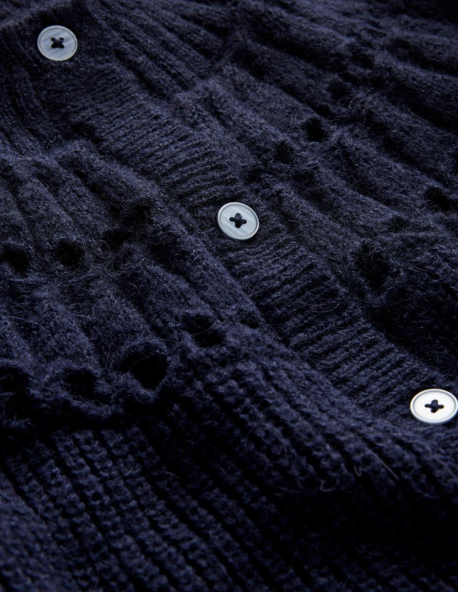 облекло Boden пухкава жилетка с волани военноморски флот Жени LL681382