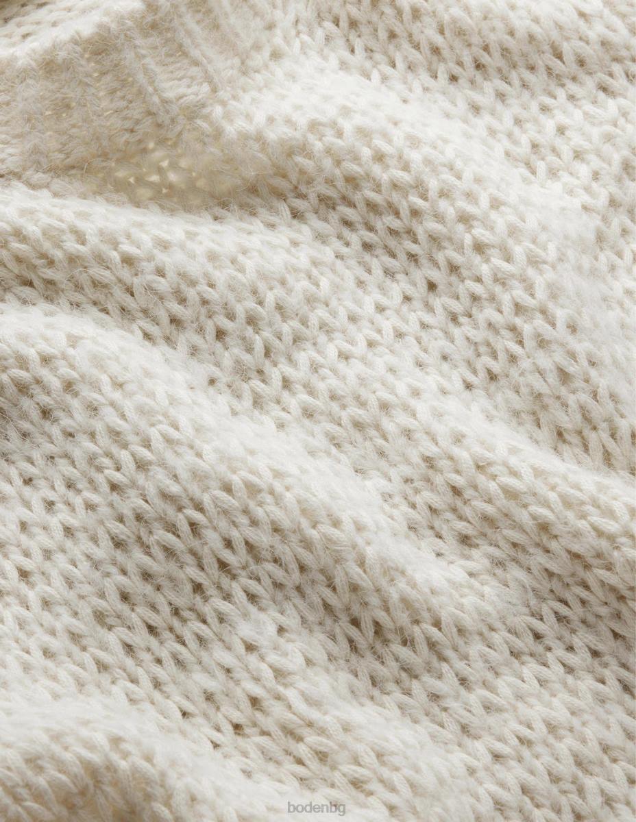 облекло Boden пухкав джъмпер с отворен бод топла слонова кост Жени LL681383