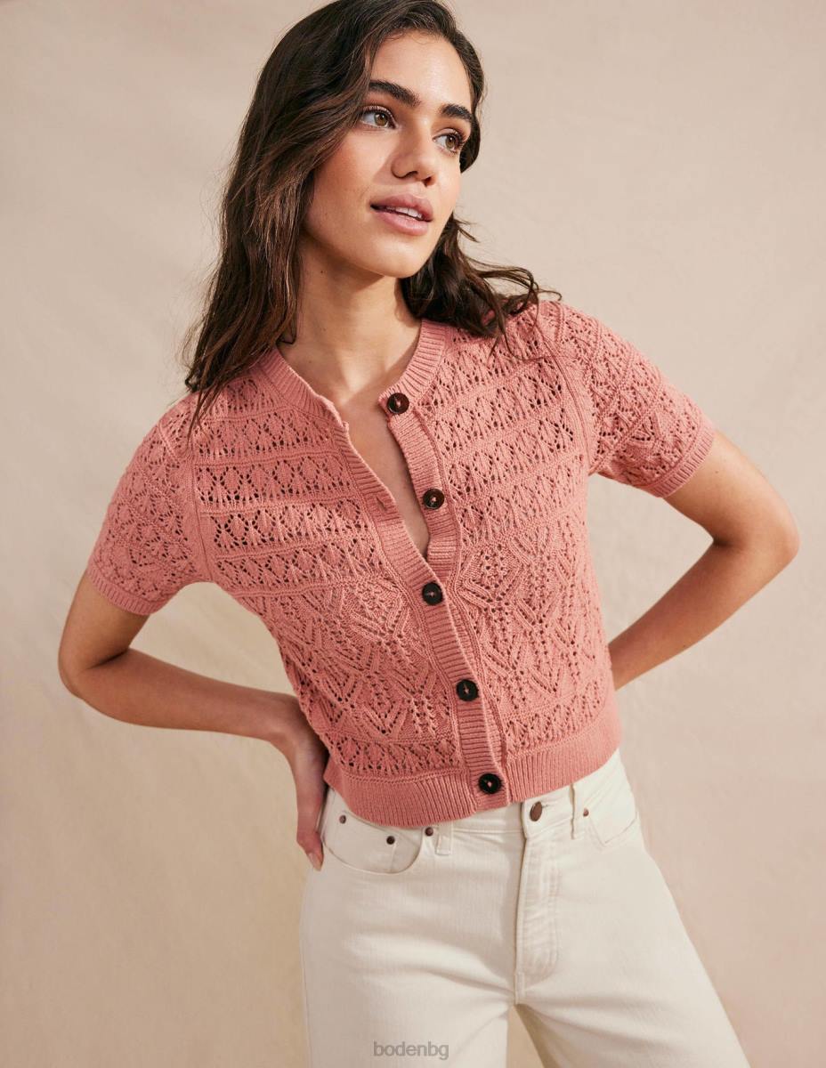 облекло Boden жилетка с кръгло деколте розово розово Жени LL681480