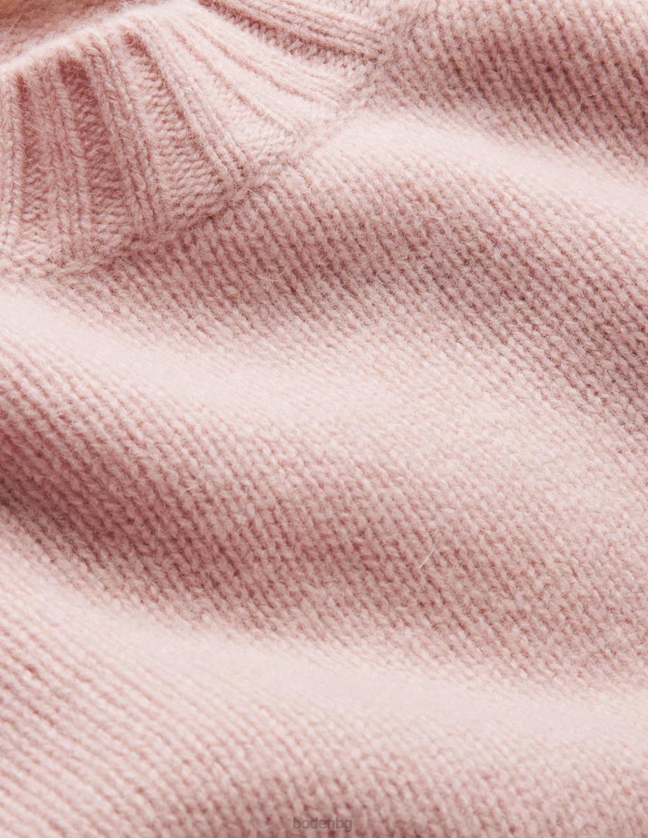 облекло Boden изчеткан вълнен скъсен пуловер тебеширено розово Жени LL681550