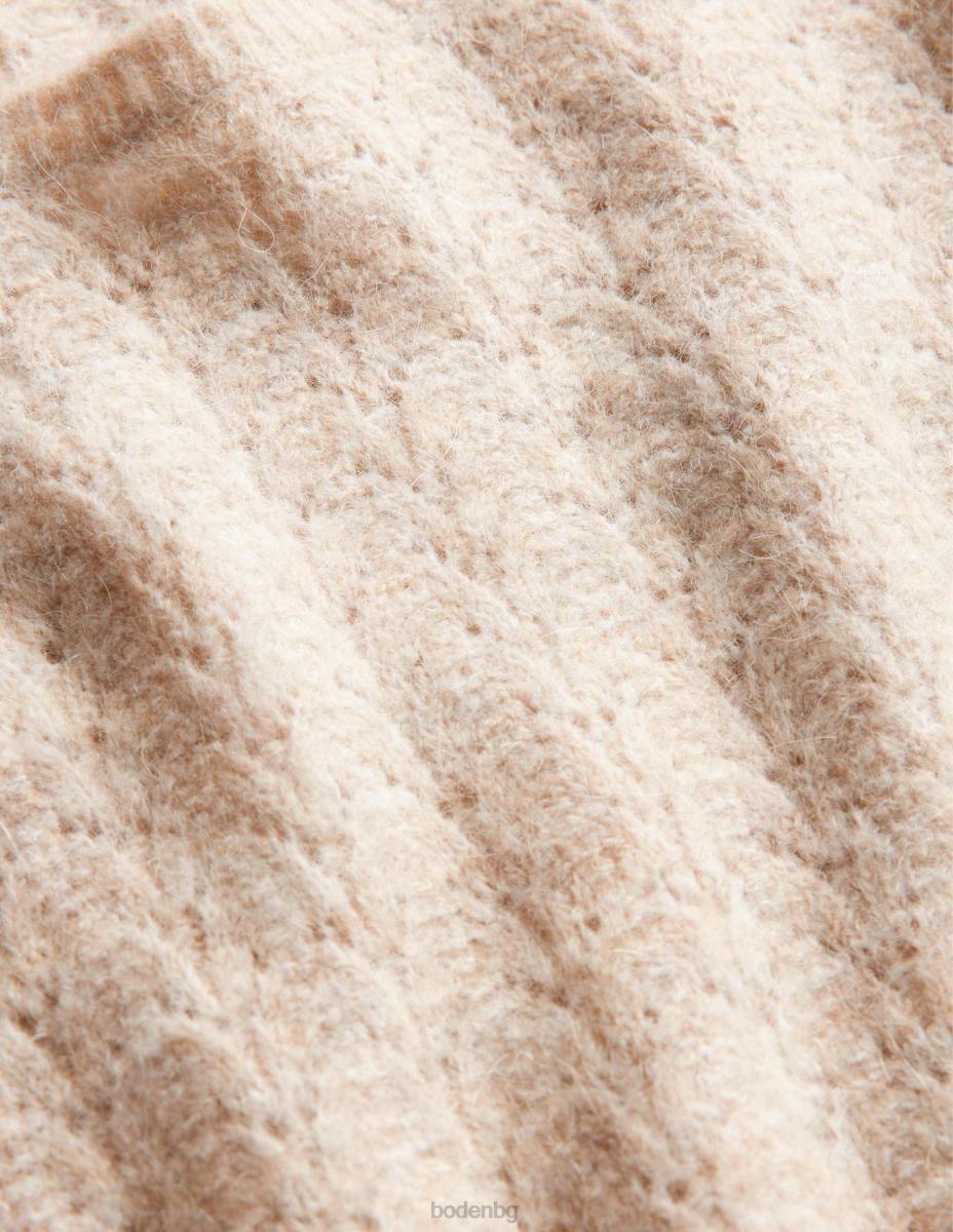 облекло Boden пухкав пуантел джъмпер меланж от овесени ядки Жени LL681740