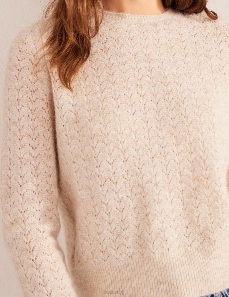 облекло Boden пухкав пуантел джъмпер меланж от овесени ядки Жени LL681740