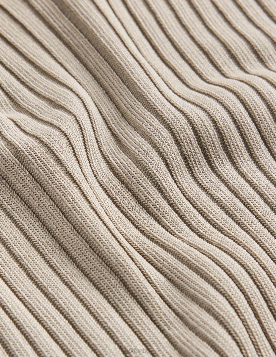 облекло Boden оребрен пуловер с наклонено деколте камък Жени LL681744