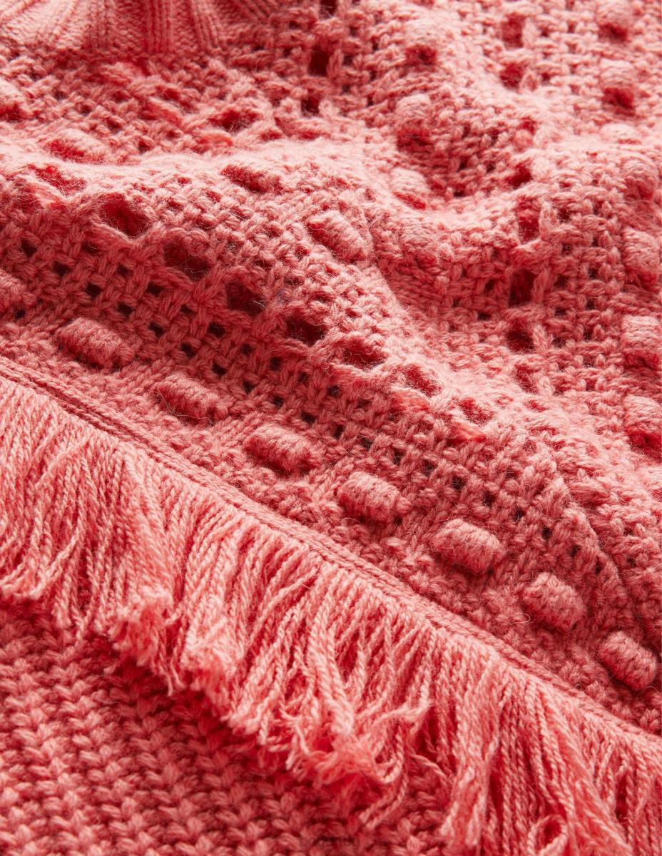 облекло Boden оребрен джъмпер с детайли на ресни избледняла роза Жени LL682028