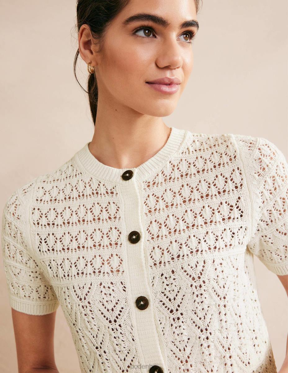 облекло Boden жилетка с кръгло деколте топла слонова кост Жени LL682106