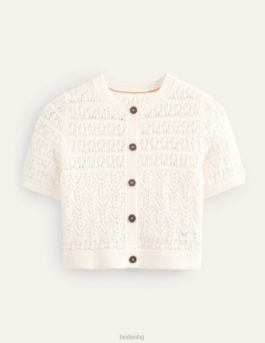 облекло Boden жилетка с кръгло деколте топла слонова кост Жени LL682106