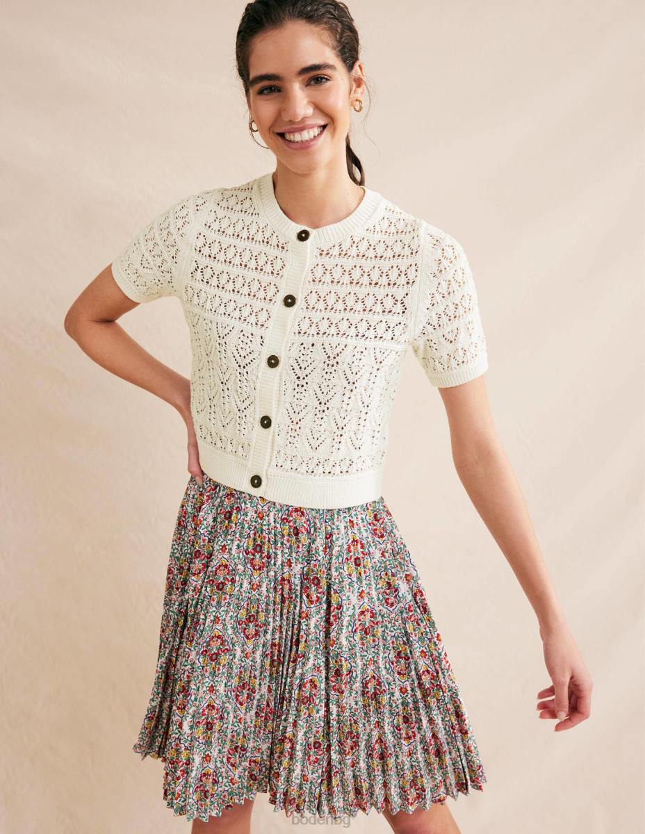 облекло Boden жилетка с кръгло деколте топла слонова кост Жени LL682106