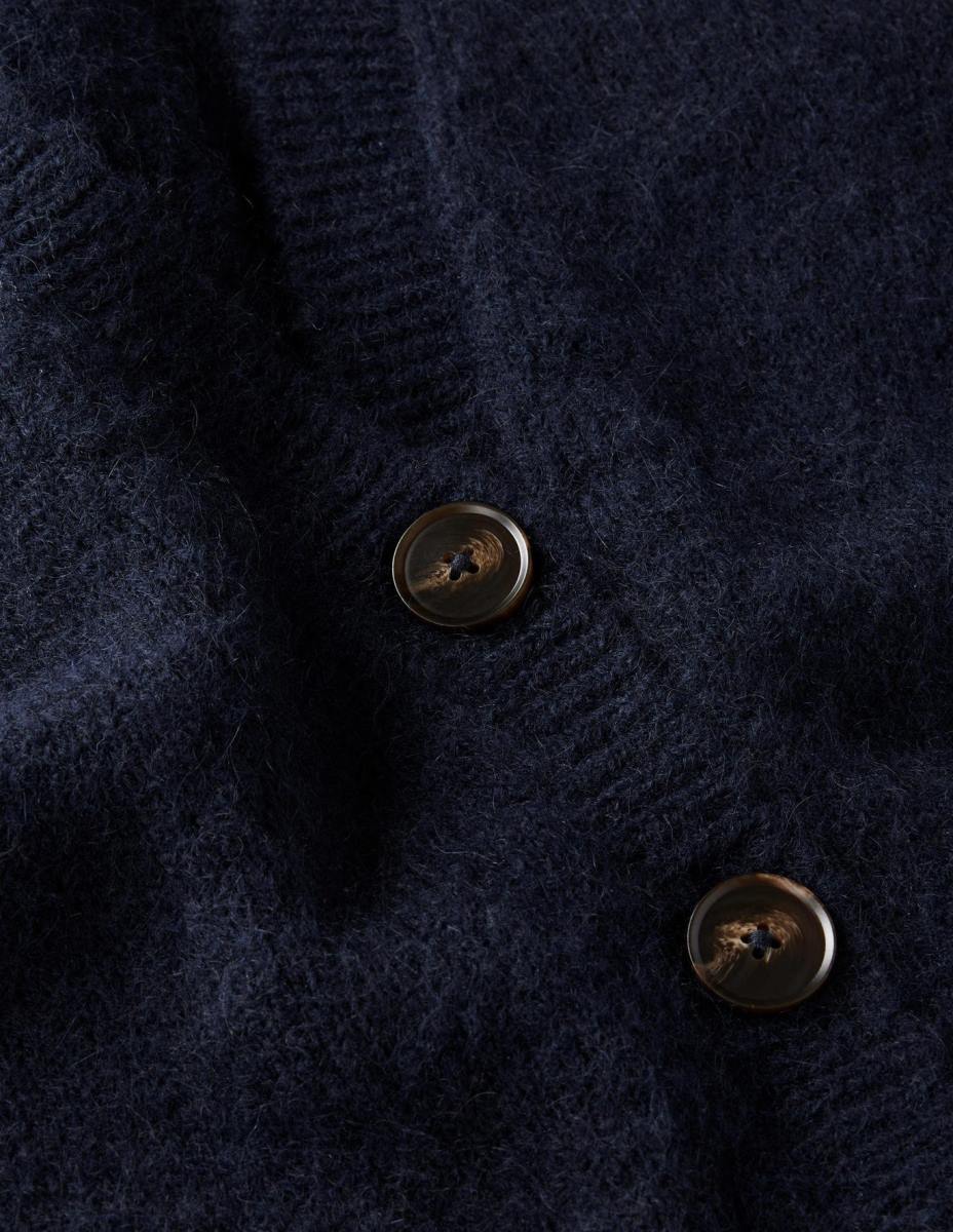 облекло Boden изрязана пухкава жилетка потник военноморски флот Жени LL682120