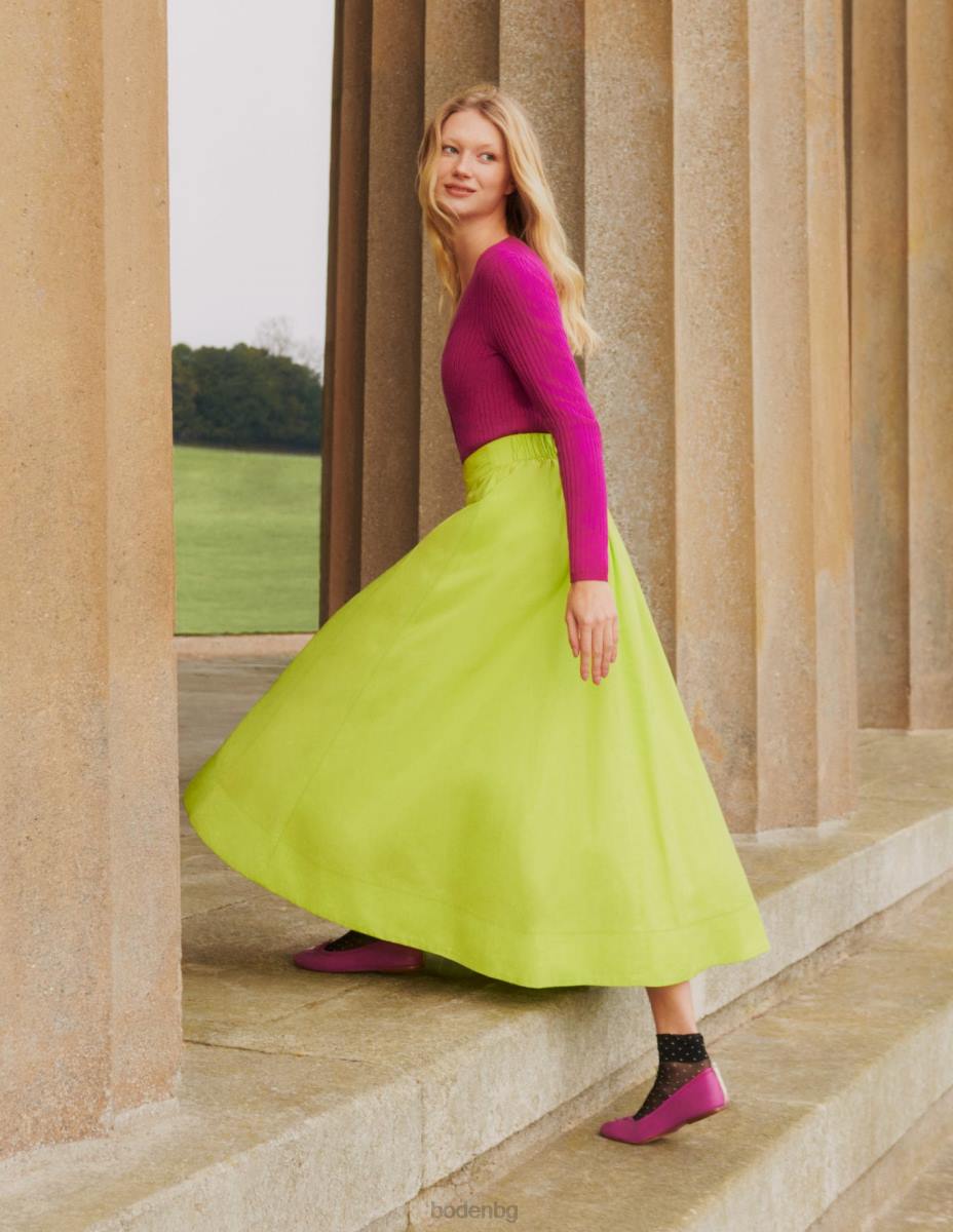 облекло Boden мериносова изрязана рипсена жилетка розово виолетово Жени LL682133