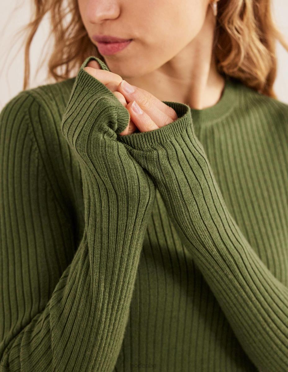 облекло Boden оребрен мериносов пуловер парк рейнджър Жени LL682213