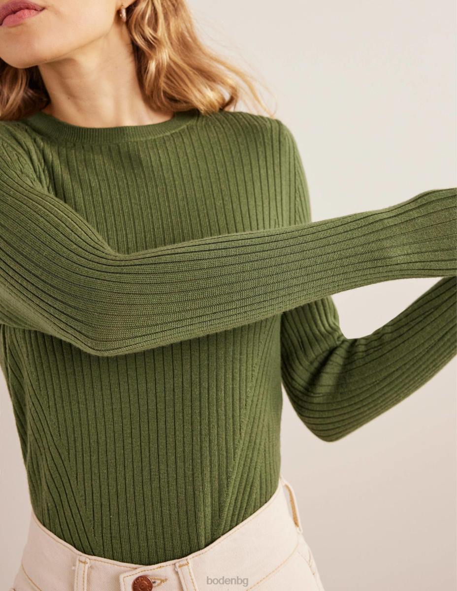 облекло Boden оребрен мериносов пуловер парк рейнджър Жени LL682213