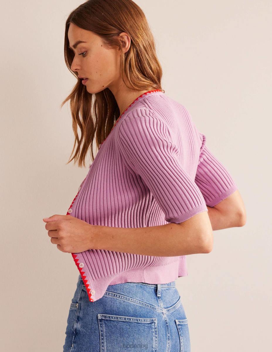 облекло Boden оребрена жилетка с плетене на една кука мека лавандула Жени LL68619