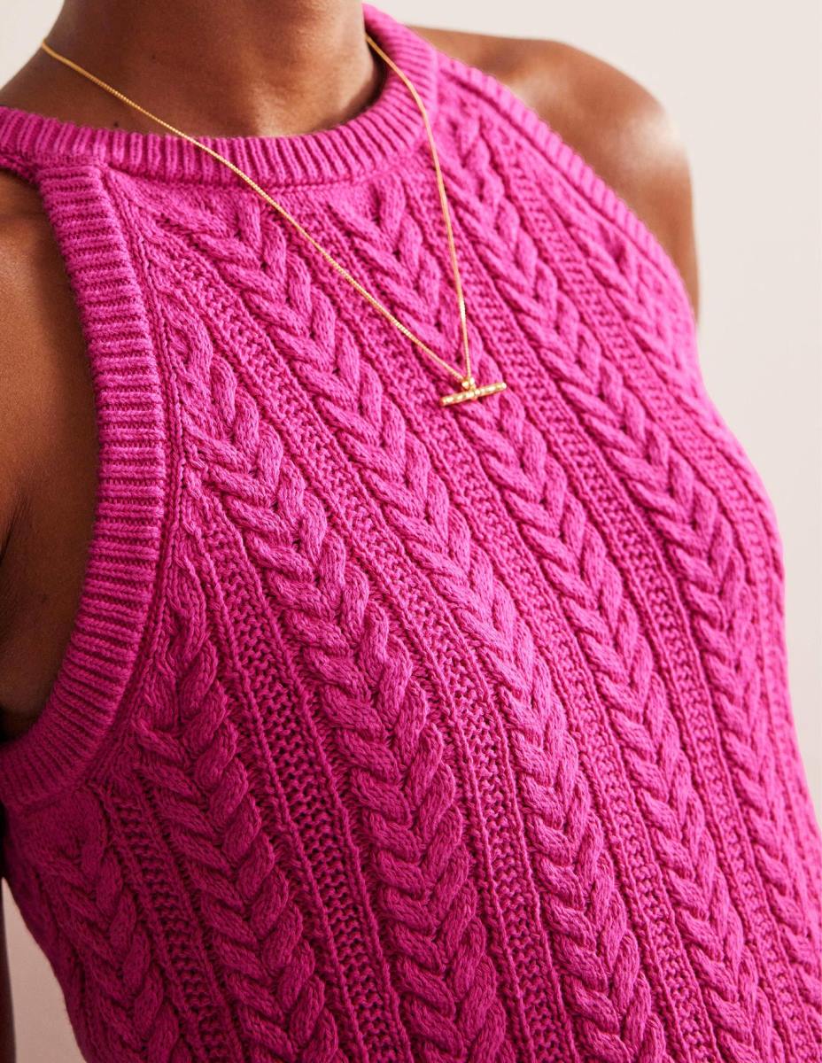 облекло Boden бод плетен резервоар флокс розов Жени LL68623