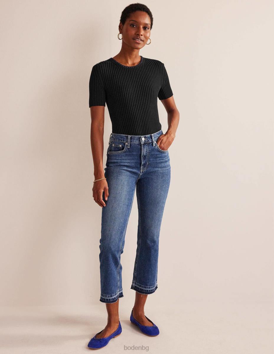 облекло Boden плетена тениска с плетени на една кука черен Жени LL68631