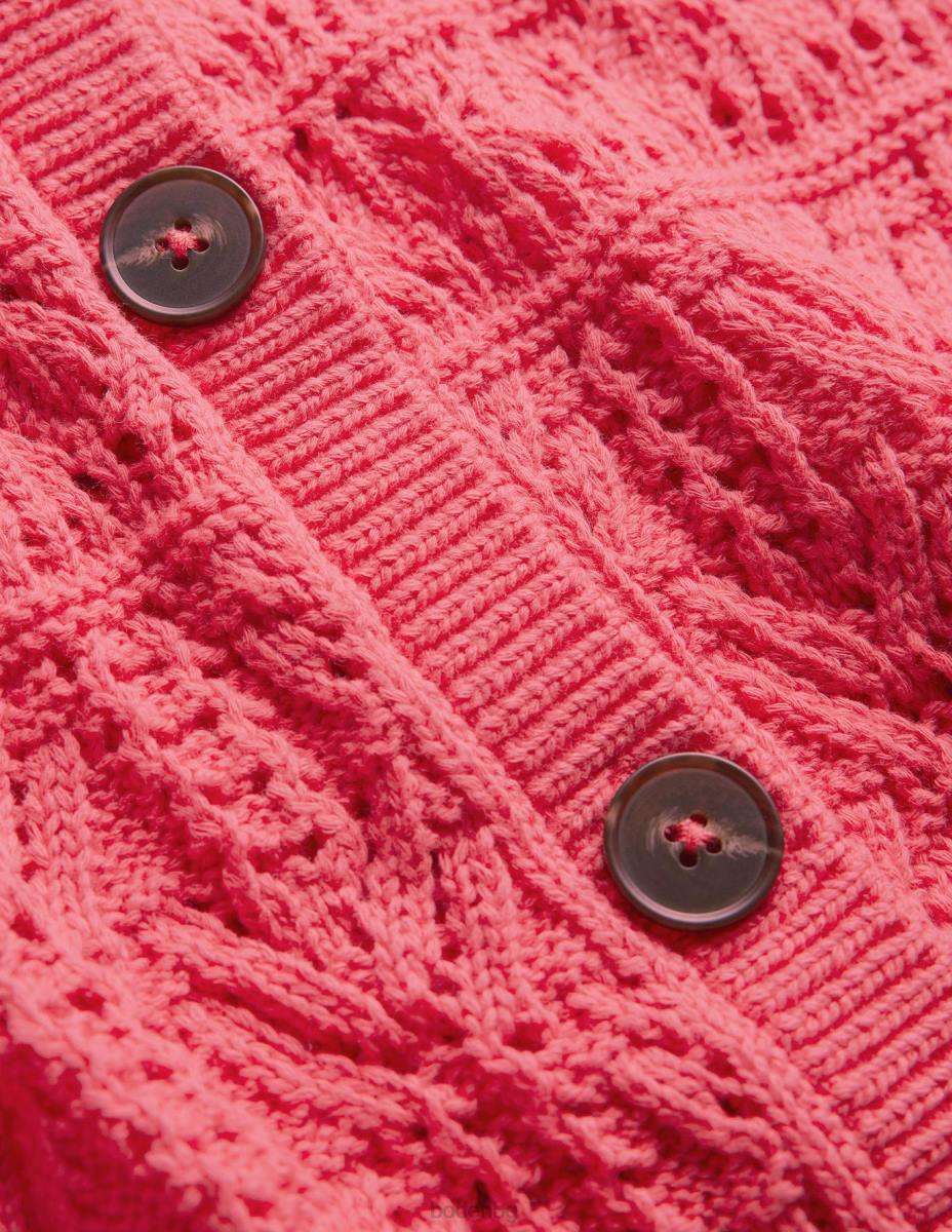 облекло Boden памучна жилетка Pointelle поп божур Жени LL681417