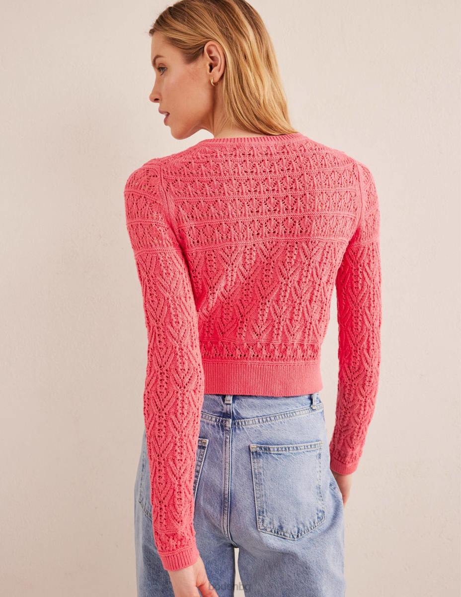 облекло Boden памучна жилетка Pointelle поп божур Жени LL681417