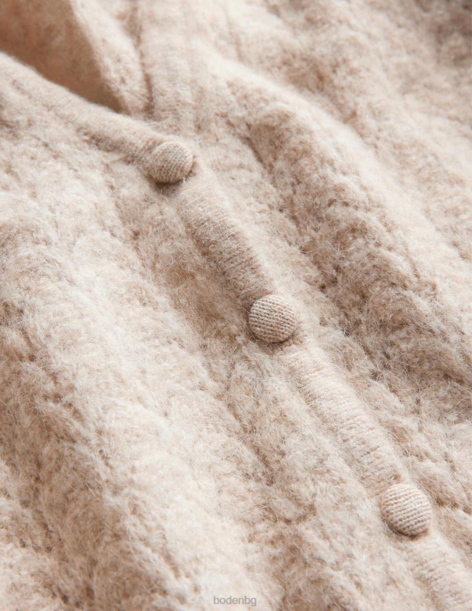 облекло Boden жилетка тип pointelle меланж от овесени ядки Жени LL681331